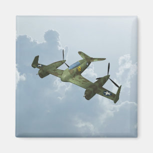 Vintage Warbird-vlucht Militaire Luchtvaartkunst Magneet