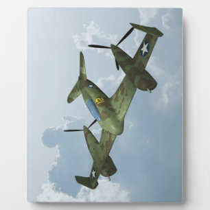 Vintage Warbird Vlucht Militaire Vliegkunst Fotoplaat
