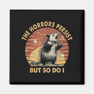 Vintage Wasbeer De Horrors Houden Aan Maar Ik Ook Magneet