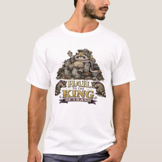 Vintage Wasbeer Koning Van Afval Grappige Wilde Na T-shirt