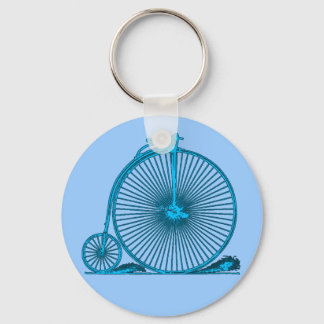 Vintage wasfietsenillustratieproducten kool sleutelhanger
