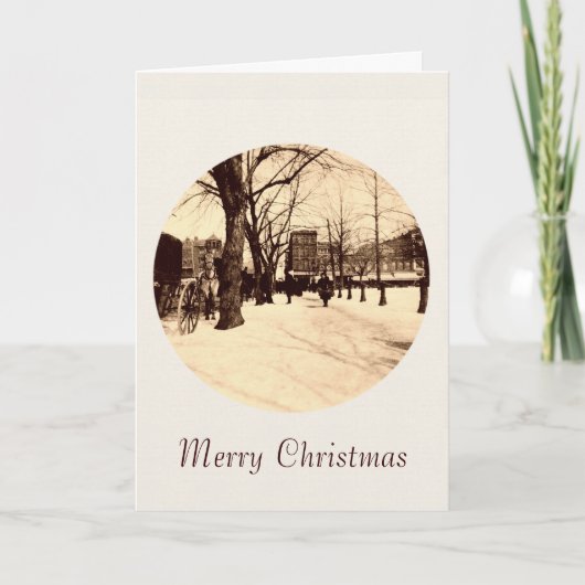 Vintage Washington DC Carte Noël Neige (Devant)