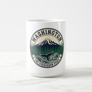Vintage Washington State embleem  Koffiemok