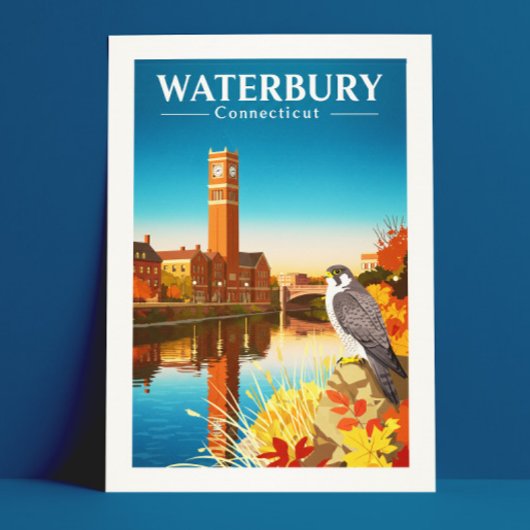 Vintage Waterbury Connecticut Briefkaart