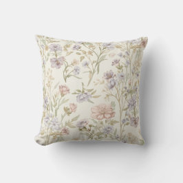 Vintage Watercolor Wildflower Seamless Pattern Kussen