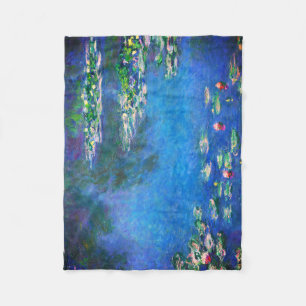 Vintage Waterlelies door Claude Monet Fleece Deken