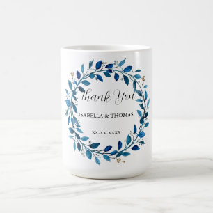 Vintage waterverf Chinoiserie Chic Marineblauwe Ma Koffiemok