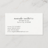 vintage waterverf contactkaartje (Achterkant)