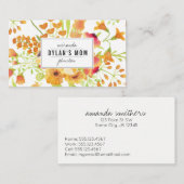 vintage waterverf contactkaartje (Voorkant / Achterkant)