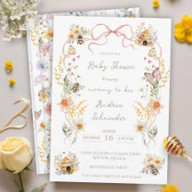 Vintage Waterverf Moederschap tot Bij Baby Shower