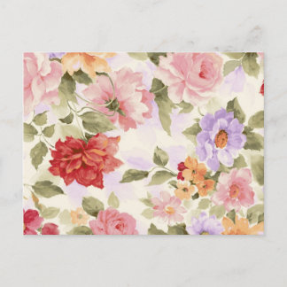 Vintage Waterverf Rozen Briefkaart