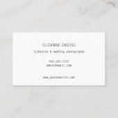 Vintage Waterverf Visitekaartje (Achterkant)