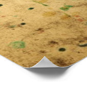 Vintage Waterverf Wereldkaart Poster (Hoek)