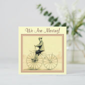 Vintage ~ We bewegen! Aankondiging (Staand voorkant)