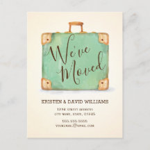 Vintage We hebben een bewegende aankondiging