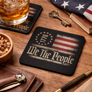 Vintage We the People 1776 Bier Onderzetter