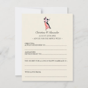 Vintage Wedding Ad Lib Kaarten Advice 1920