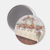 Vintage Wedding Banquet Table Magneet (Voorkant / Achterkant)