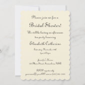 Vintage Wedding, Bridal Shower Uitnodiging (Achterkant)