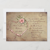 Vintage Wedding Briefkaart (Voorkant)