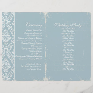 Vintage Wedding Ceremony Program