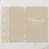 Vintage Wedding Ceremony Program (Achterkant)