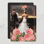 Vintage Wedding Chalkboard - Hartelijk dank Bedankkaart (Voorkant / Achterkant)