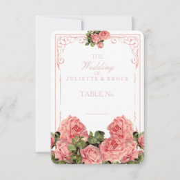 Vintage Wedding Chalkboard - Place Card Kaart