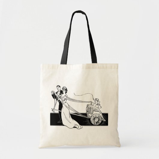 Vintage Wedding Couple Tote Bag (Voorkant)