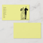 Vintage Wedding Couple Visitekaartje (Voorkant / Achterkant)