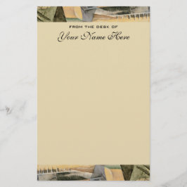 Vintage Wedding, Earth Tones Colors, Cubism Art Briefpapier