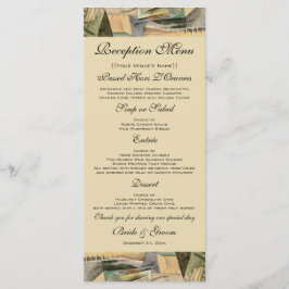 Vintage Wedding, Earth Tones Colors, Cubism Art Menu