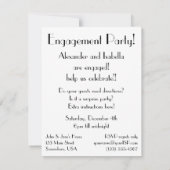 Vintage Wedding Engagement Party Invitation (Dos)
