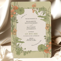Vintage Wedding Invitations Art Nouveau par Foord