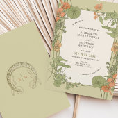 Vintage Wedding Invitations Art Nouveau par Foord