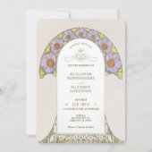 Vintage Wedding Invitations Art Nouveau par Mucha (Devant)