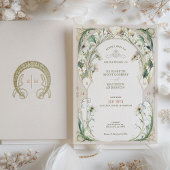 Vintage Wedding Invitations Art Nouveau par Mucha