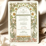 Vintage Wedding Invitations Art Nouveau par Mucha<br><div class="desc">Invitations de mariage Art Nouveau Vintage par Alphonse Mucha dans un design floral, romantique et fantaisiste. Les fleurs victoriennes complètent les polices art déco classiques. Entrez vos informations personnalisées, et vous avez terminé. Si vous souhaitez modifier la conception, cliquez simplement sur le bouton bleu "Customiser". Merci tellement pour considérer mon...</div>