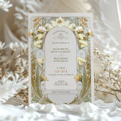 Vintage Wedding Invitations Art Nouveau par Mucha