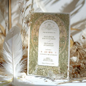 Vintage Wedding Invitations Art Nouveau par Mucha