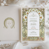 Vintage Wedding Invitations Art Nouveau par Mucha