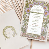 Vintage Wedding Invitations Art Nouveau par Mucha