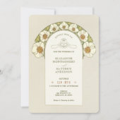 Vintage Wedding Invitations Art Nouveau par Mucha (Devant)