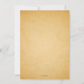 Vintage Wedding Invitations Swirls Flourish Kaart (Achterkant)