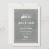 Vintage Wedding journal Invitation (Devant)