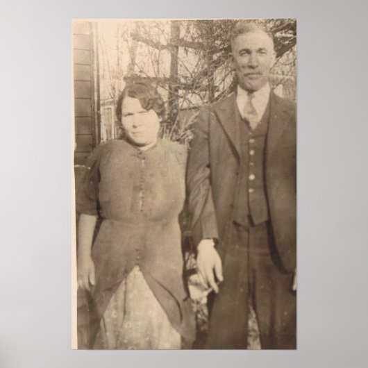 Vintage Wedding Jubileum Poster (Voorkant)