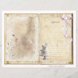 Vintage Wedding Junk Journal Scrapbook Pagina 9 &