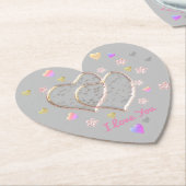 Vintage Wedding Kartonnen Onderzetters (Gekanteld)