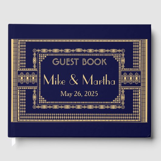 Vintage Wedding Livre d'Invité (Recto)