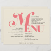 Vintage Wedding Salmon Pink Cream (Voorkant / Achterkant)